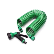 Spiral Hortum Ve 4 Fonksiyonlu Sulama Tabancası 15 Metre