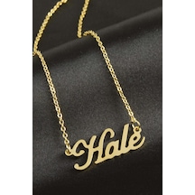 Hale - 918 - İsimli - Glblseme - Kolye -sarı altın