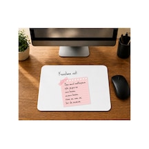 Kendime Not Ben Nasıl Mutluysam Öyle Yaşarım Can Benim Baskılı Mousepad Bilgisayar Altlığı