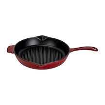 Lava Yuvarlak Izgara Tava 26 Cm Bordo