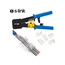 S-Link Yeni Nesil Pense+100 Adet Yeni Nesil Cat6 Jak 8P8C/Rj-45.
