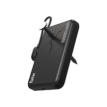 Bix Pb121 Qi2.2 Sertifikalı 25w Kablosuz Magsafe 10000mah Ultra Korumalı Powerbank Dahili Usb-c Kablolu Siyah