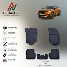 Peugeot 2008 2019 Sonrası Uyumlu Havuzlu Oto Paspas