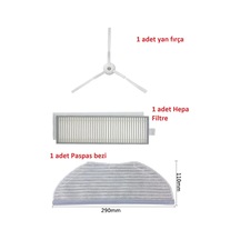 Vıomı V3 Max Uyumlu Hepa Filtre Mop Paspa Ve Yan Fırça