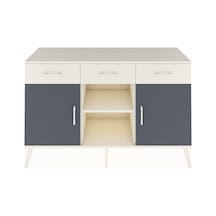 Hyperion Konsol 3 Raflı 3 Çekmeceli 3 Kapaklı 132x44x83 Aytaşı-antrasit/aytaşı Antrasit/aytaşı