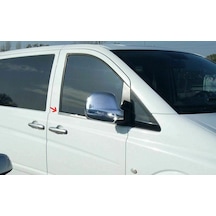 Mercedes Vito W639 2004-2013 Cam Çıtası Paslanmaz Çelik Krom 2Prç