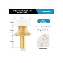 Mufunye Mermer Ve Kuvars Taşları İçin Profesyonel Yuvarlatma Aleti - Masüstü Lavabo Uygulamaları İçin Kesme Ve Freze Ucu 100