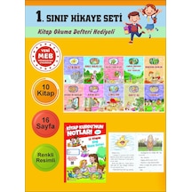 1.sınıflar İçin Okumayı Sevdiren 10 Lu Hikaye Seti 3 Kitap Okuma Defteri Hediyeli