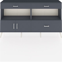 Arges Konsol 2 Raflı 3 Çekmeceli 2 Kapaklı 176x30x99 Antrasit-ant Antrasit-antrasit Arges Konsol 2 Raflı 3 Çekmeceli 2 Kapaklı 176x30x99 Antrasit-ant Antrasit-antrasit