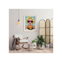 Poster Ahşap Çerçeveli Oturma Odası Salon Mutfak Dekoratif Tablo Çok Renkli - 812290529 Çok Renkli