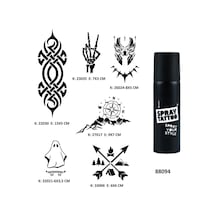 Fantastik Modeller Spray Tattoo Geçici Dövme Seti Dark Sprey