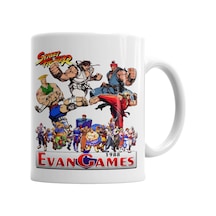 Street Fighter Evan Games 1988 Kupa Bardak Porselen Karışık