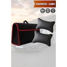 Daewoo Labo Uyumlu Siyah Renk Bagaj Çantası Koltuk Yastığı Lüks Model