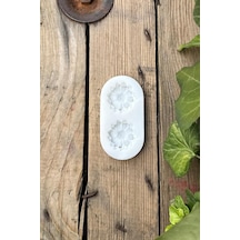 Lotus Çiçeği İkili Mum Kalıbı Silikon