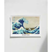 Çerçevesiz Poster Hokusai Kanagawa Açıklarında Büyük Dalga