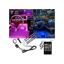 Fiat Punto Uyumlu Araç İçi Ayak Altı 12 Led Müziğe Duyarlı Led Lambası Model283