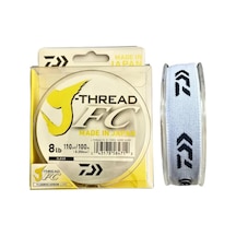 Daiwa J-thread Fc Leader 0.254mm 8lb 100m %100 Fluorocarbon Misina