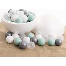 Mint-gümüş-beyaz-şeffaf Havuz Topları 50'li 7 Cm 5 Adet