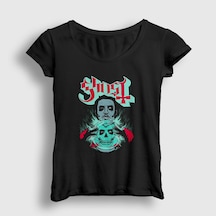 Presmono Kadın Fortune Teller Ghost T-shirt Siyah