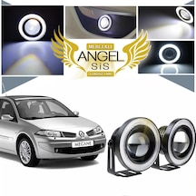 Renault Megane 2 Uyumlu, Universal Mercekli Led Sis Farı, 76mm Beyaz Renk