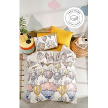 Tabu Home Çarşafı Lastikli Kapadokya Balon Çift Kişilik Nevresim Çok Renkli