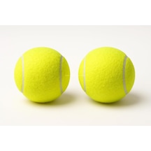 2'li Köpek Oyun Topu 7.5 Cm Orta Boy Premium Kalite Tenis Topu, Eğitim Ve Oyun Amaçlı, Dayanıklı Evcil Hayvan Oyuncağı, Diş Dostu Tasarım