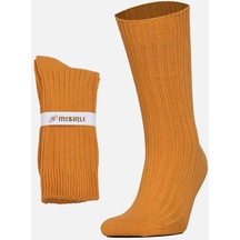 Mısırlı Unisex Pamuklu Bio Cotton Kışlık Turuncu Soket Çorap - M-3093a-t