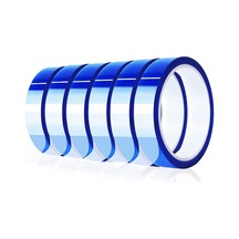 Geeroyoo 6 Adet Mavi Yüksek Sıcaklık Dayanıklı Tek Taraflı Zımpara Yok Güçlü Yapışkan Bant 20mm X 33m