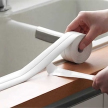Su Sızdırmaz Bant 3.2 M Banyo Küvet Mutfak Lavabo Beyaz Su Geçirmez Kenar Bandı Sızdırmazlık Tamir