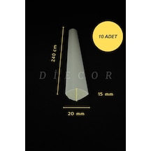Diecor Dekoratif Boyanabilir 10 Adet 2 Cm Polistren Duvar Çıtası Beyaz 20 X 15 Model:xa118