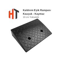 Kauçuk Rampa 10 Cm, Engelli Aracı Rampası, Kaldırım Rampası 48 X 33 X 10 Cm