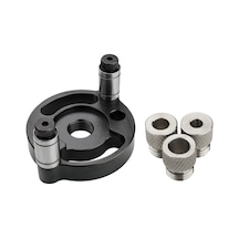 Sones Ahşap İşleme Matkap Bulucu Kendiliğinden Ortalanan Dübel Delme Aparatı Delgeç Bulucu, Model: 6/8/10mm Matkap Kovanı İle Kırmızı