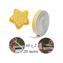10x2 20 Metre Kapı Pencere Bandı Beyaz Fitili Yapışkanlı Soğuk Izolasyon Bant