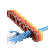 0-9 Dijital Kodlu Renkli Kablo İşaretleyici, Pvc Malzeme, Çok Renkli, Silindirik, Mat Finish, 100 Adet, Numaratör 2.5 Mm