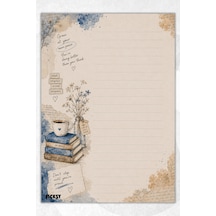 A5 Bloknot Çizgili Defter - 50 Yaprak - Memopad - Notepad - Not Defteri - Not Kağıdı - 3692 Çok Renkli