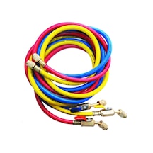 Techsun Gaz Şarj Hortumu 90Cm Vanalı 3'Lü Takım R410A