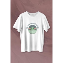 Baby Yoda The Mandalorian Star Wars Bebek Yoda Baskılı Tişört Unisex T-shirt 001