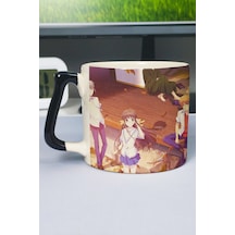Fruits Basket Anime Baskılı Seramik Lüks Kupa 1 Adet Özel Siyah Kulp Dalga Kulp V5d Çok Renkli