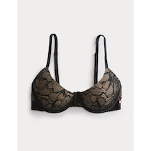 Marks & Spencer LaceWear Dantel Detaylı Destekli Sütyen T81006841F Siyah