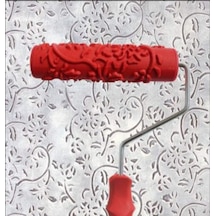 7 'dıy Desenli Boya Silindiri Dekoratif Kauçuk Silindir Dekoratif Sanat Silindiri Doku Rulo Plastik Saplı 300'den Fazla Desen Desen Z7