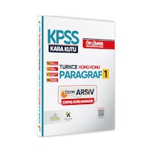 Kpss Önlisans/ortaöğretim Türkçenin Kara Kutusu Paragraf Soru B.