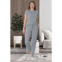 Mecit Pijama Mecit 5624 Ekru Çizgili Gri Kadın Spor Pijama Takımı 001 Mecit Pijama Mecit 5624 Ekru Çizgili Gri Kadın Spor Pijama Takımı 001