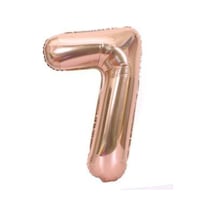 34'' 80 Cm Rose Gold Bronze Folyo Rakam Balon 7 A
