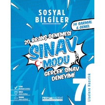 Pruva Akademi 7. Sınıf Sosyal Bilgiler Sınav Modu Deneme Sınavı 2023