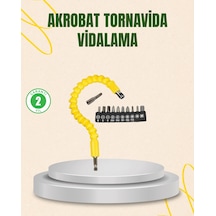 12 Parça Akrobat Vidalama Uç Seti Esnek Dar Alan Kullanım 58442355