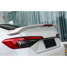 Autogp Honda Civic Uyumlu Modülo Işıklı Spoiler Piano Black 2022+ Cmhnc22msp