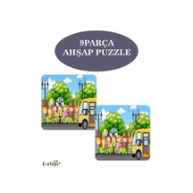 Ahşap Çocuk Puzzle 9 Parçalı-48
