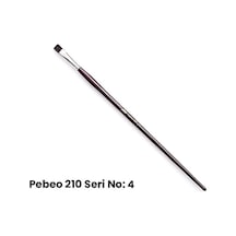 Pebeo 210 Seri Samur Düz Kesik Uçlu Fırça No 4