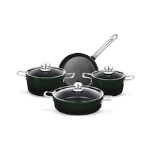 Madame Coco Titanium Professional Tencere Seti 7 Parça 1ktncr014118-22-26-26cm-yeşil