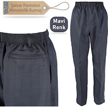 Erkek Kumaş Şalvar Pantolon Mevsimlik Mavi Renk (514217819)